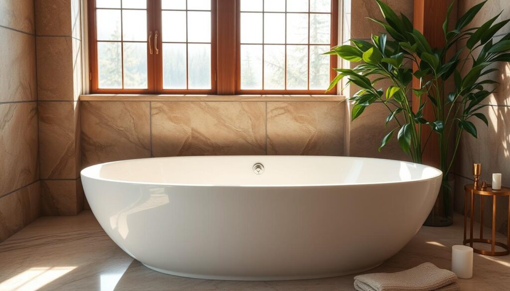 luxury soaking tub materials