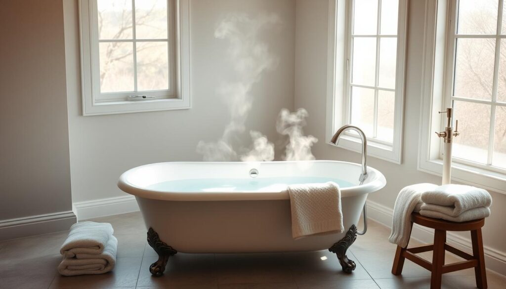soaking tub relaxation